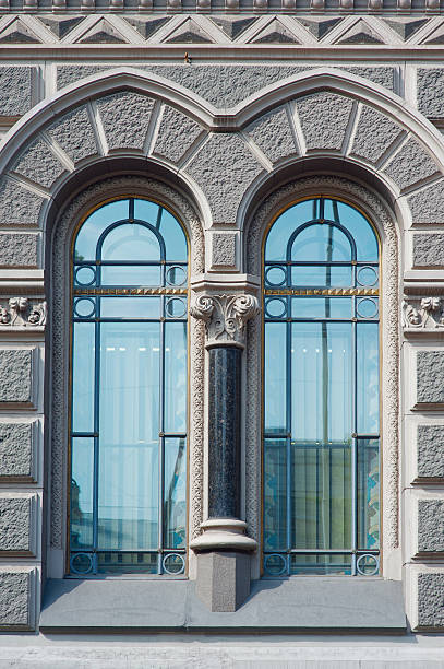 istock two beautiful vintage window in historic building 622015710