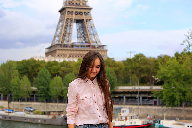 istock Beautiful girl have fun in the Paris 622016948
