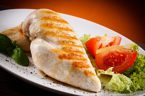 istock Roast chicken fillets and vegetables 622017068