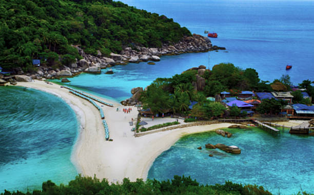 istock View point from top of mountain for see the beach 622030704
