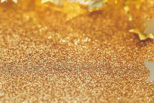 istock Golden star glitter background 622035846