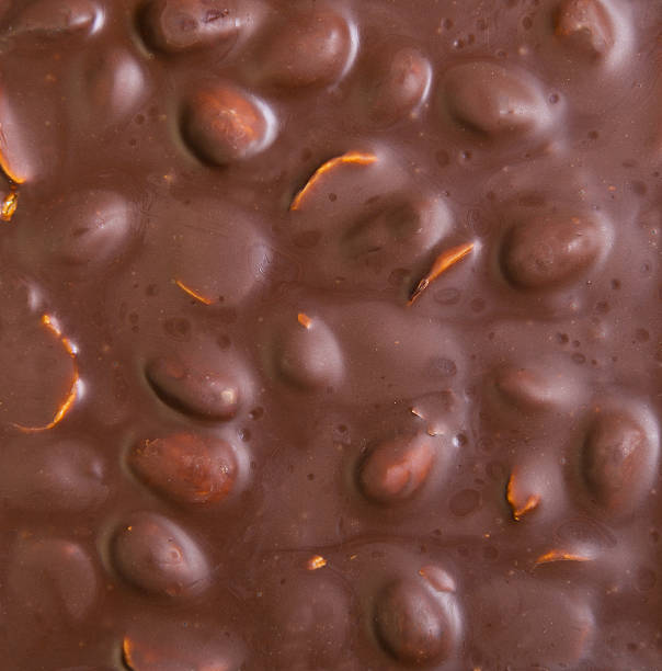 istock Texture of milk chocolate with nuts 622036434