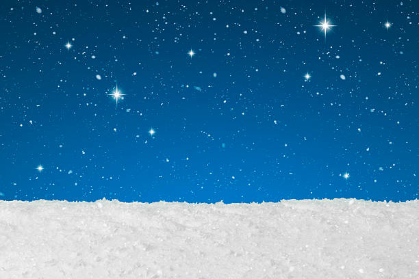 concetto natalizio che mostra la neve che cade - fake snow foto e immagini stock