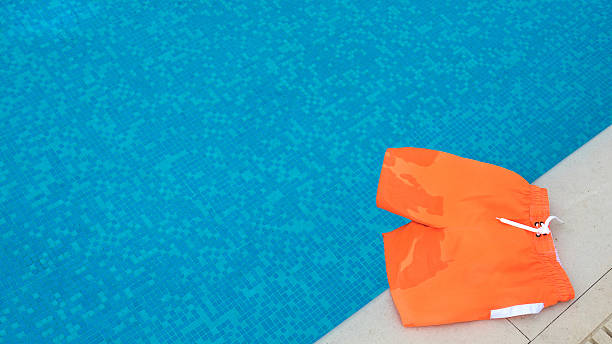 istock Swimming shorts beside the pool 622043038