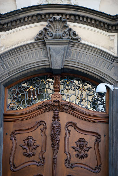 istock Beautifully designed doors in Prague, Czech Republic 622044876
