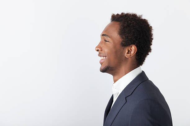 istock Side view of smiling African businessman 622044916