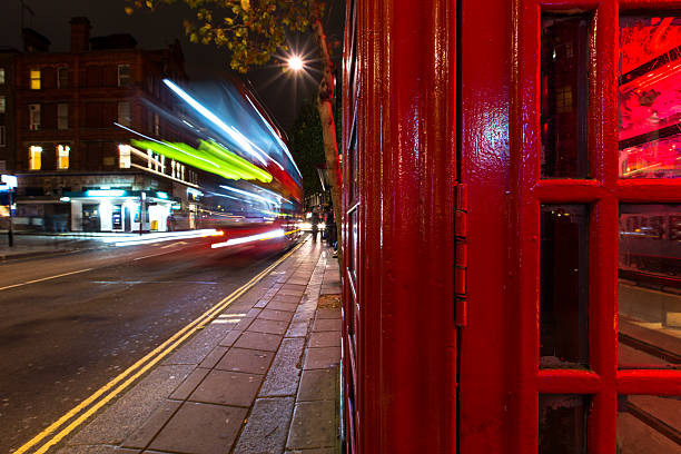 istock Light Blur Past Red London Phone Box 622045908