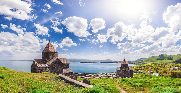 istock church and magnificent cloudy sky  lake 622048324