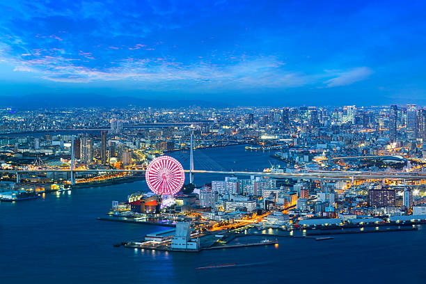 Osaka bay stock photo