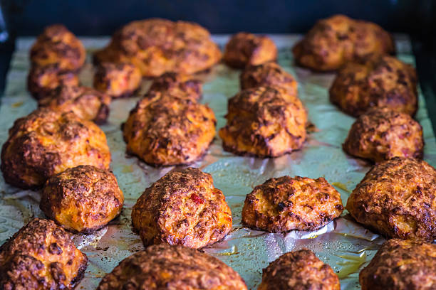 istock baked meatballs on baking tray 622051580