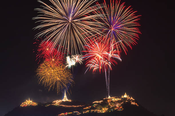 istock Festival firework annual at Phetchaburi province 622056456
