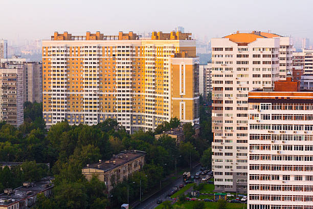 istock Aerial view to Moscow skyline 622057270