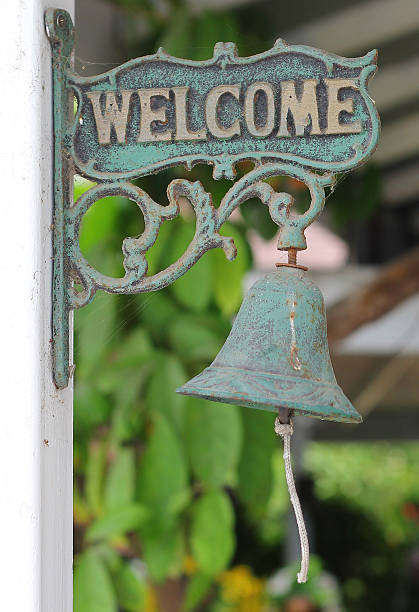 istock Welcome Sign on Vintage Label. 622057494
