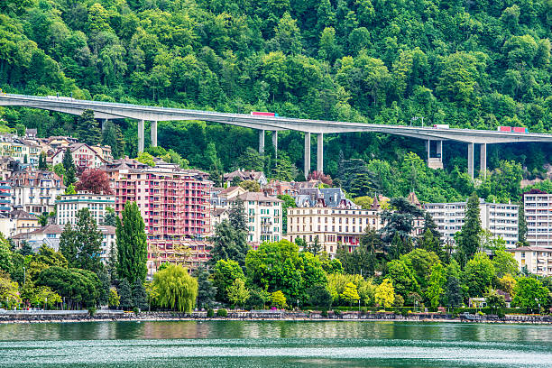 Montreux cityscape, Switzerland