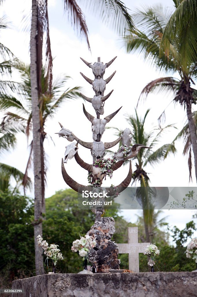 ASIA EAST TIMOR TIMOR LESTE RACA GRAVEYARD a traditional graveyard at the village of Raca in the east of East Timor in southeastasia. Asia Stock Photo