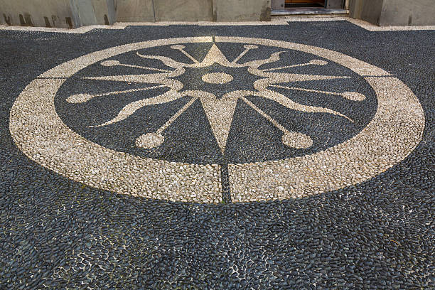 istock Beautiful large patterned pebble stone mosaic in Italy 622064224