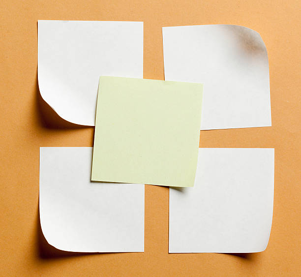 istock white paper cards on orange background 622064936