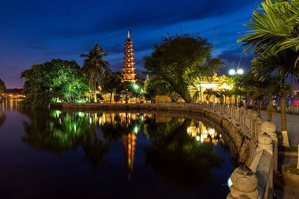 istock Tran Quoc Pagoda in time blue 622065382