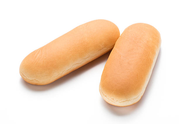 istock Hot dog buns isolated on white background 622066506