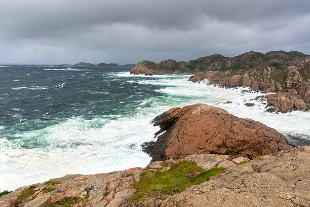 Lindesnes Fyr in Norway stock photo