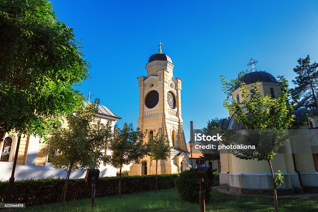 Old church Kragujevac in Serbia The Old church is dedicated to the Descent of the Holy Spirit on the Apostles. Founded by Prince Milos was reconstructed several times Architecture Stock Photo