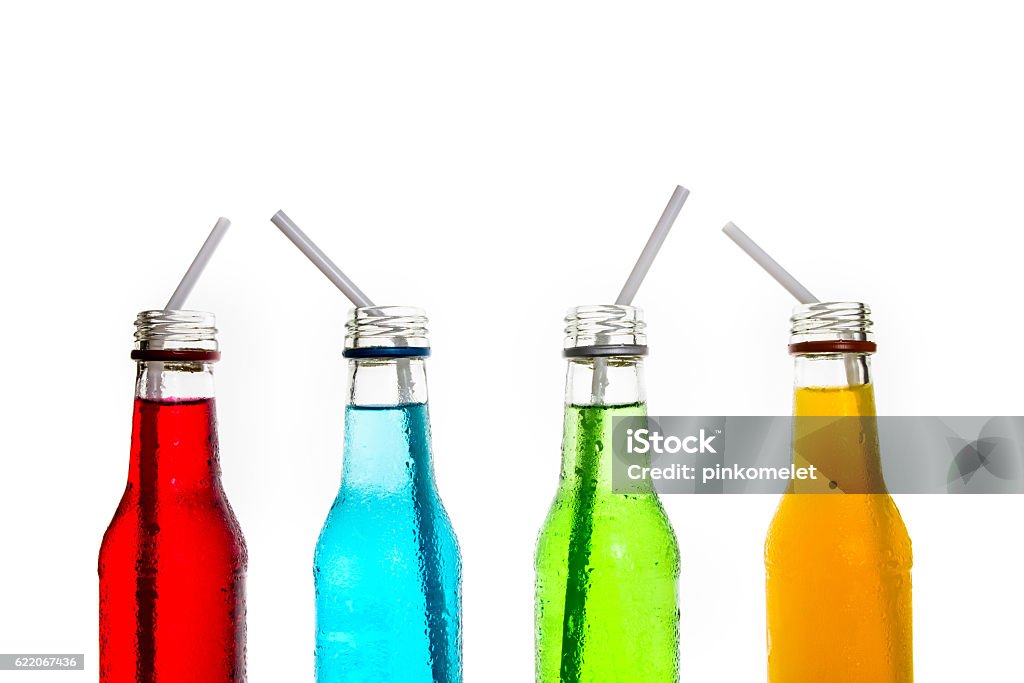 close up cool colorful drink close up  the cool colorful drink Bottle Stock Photo