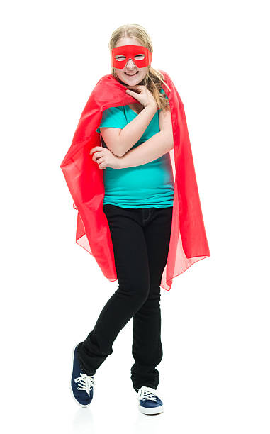 istock Smiling little superhero looking at camera 622068526