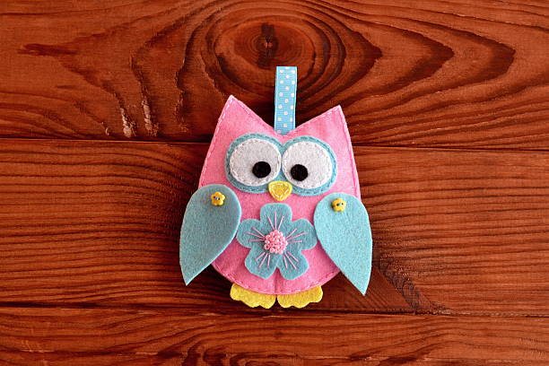 istock Felt owl embellishment. Felt owl toy 622069098