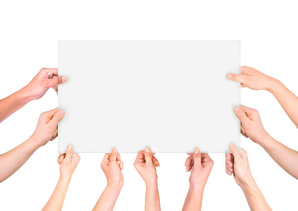 istock hands holding paper isolated on white background 622069126