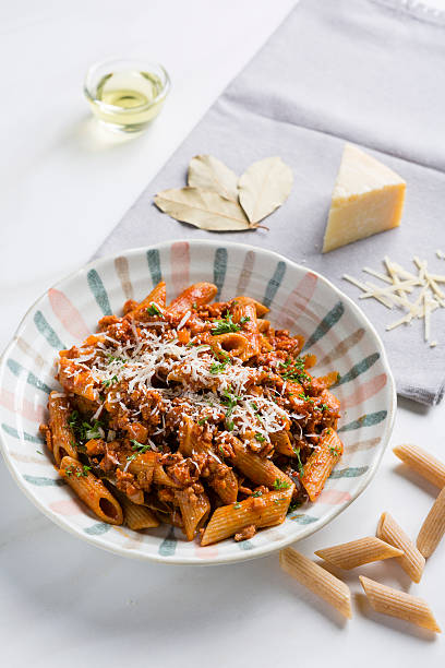 istock Penne spicy tomato sauce 622073962