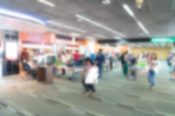 istock Defocused image of passenger in the airport 622076004