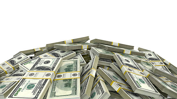 istock Money heap on white background. 622076142