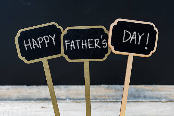 istock Motivational message HAPPY FATHERS DAY written with chalk 622076300