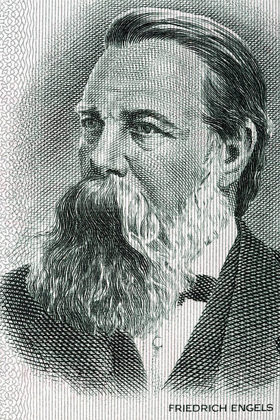 istock Friedrich Engels portrait from old German money 622076764
