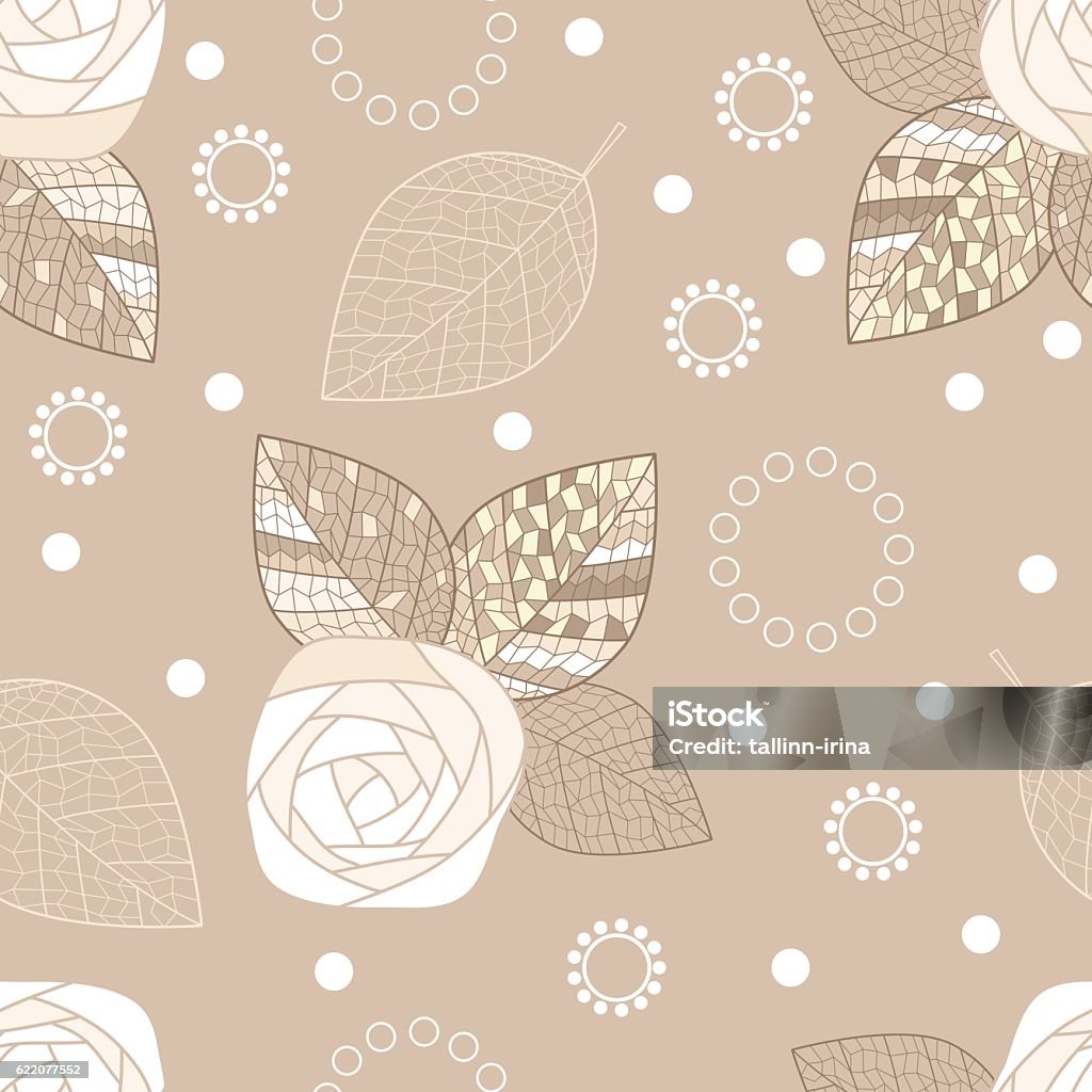 Stylized Pattern Background Pattern Background Stylized Rosesvector Illustration Stock Illustration ...