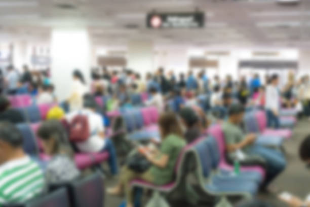 istock Defocused image of passenger in the airport 622178640
