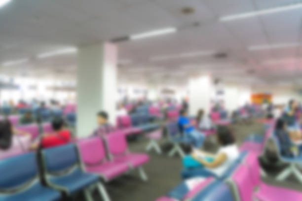 istock Defocused image of passenger in the airport 622179330