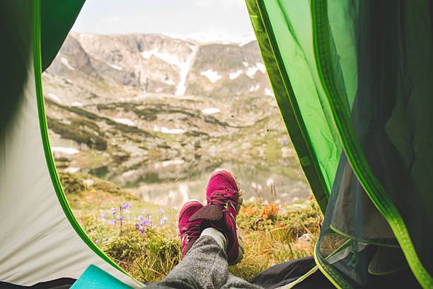 istock View from tourist tent 622179442