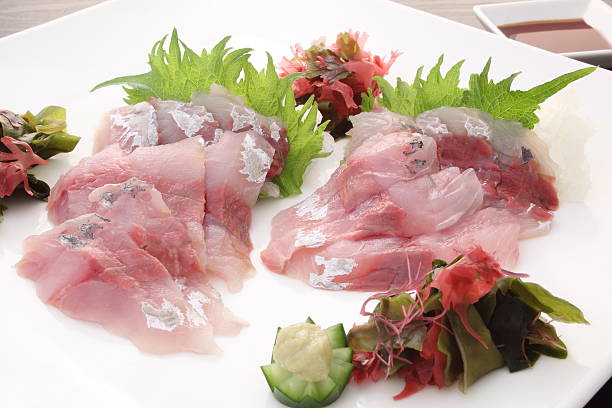 istock Sashimi horse mackerel, Japanese food 622179872