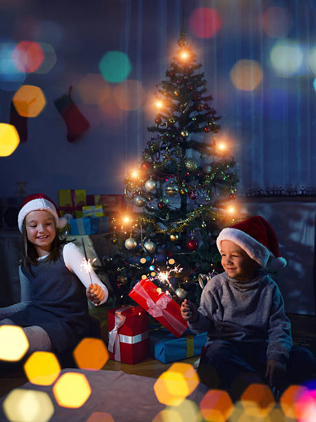 istock Happy kids having fun during Christmas time 622180864