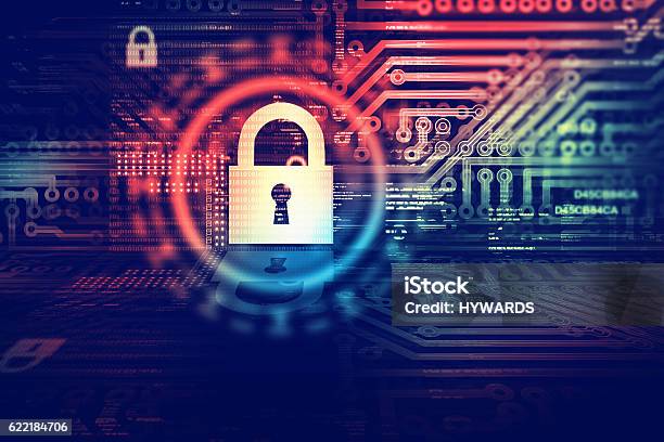 Digital Security Concept Stock Photo - Download Image Now - Security, Internet, Data