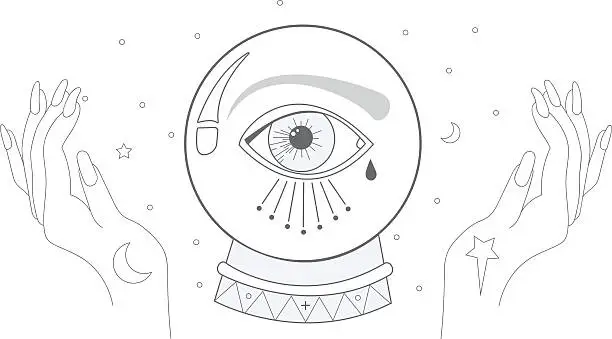 Vector illustration of Crystal Ball