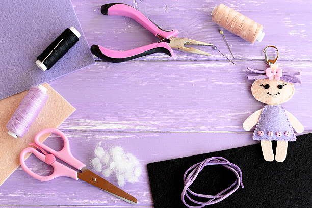 istock Sewing crafts concept. Needlework supplies 622187730