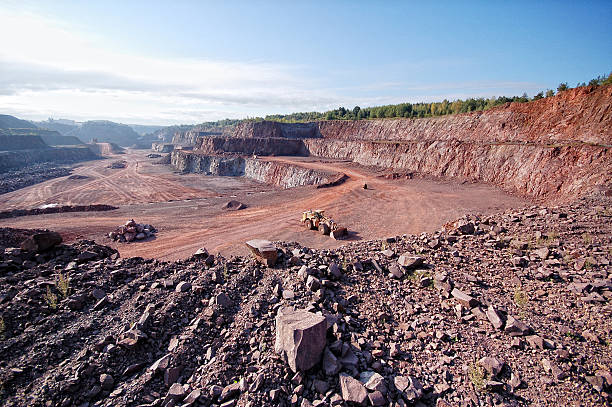 istock open pit mine with porphyry rock 622192698