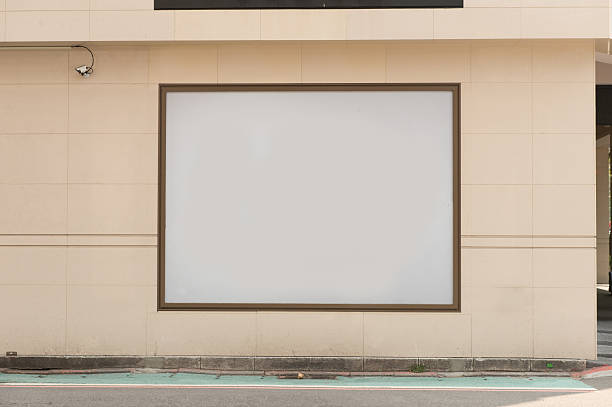 istock Large blank billboard on a street wall 622193378