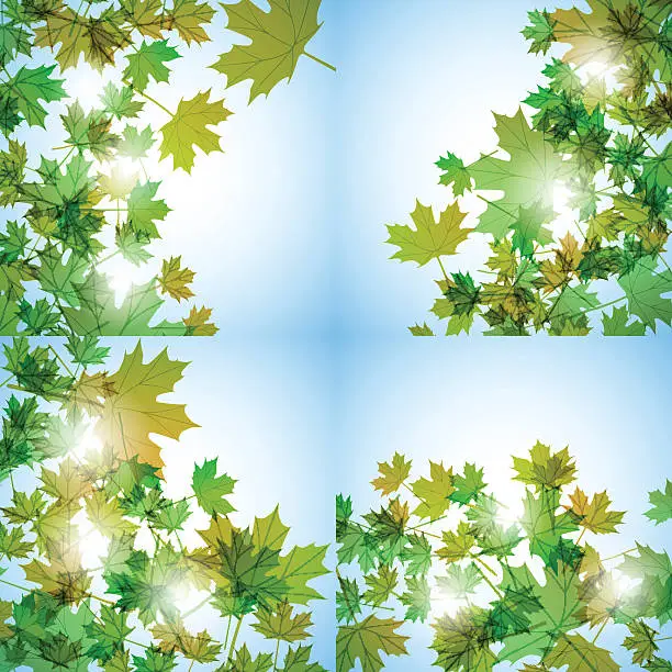 Design Background Maple Free green leaf backgrounds maple design in art format the dynamic ...
