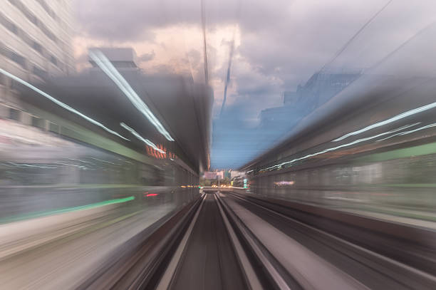 istock Speed motion in urban highway road tunnel 622199522