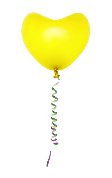 istock Heart shaped balloon and streamer 622202180
