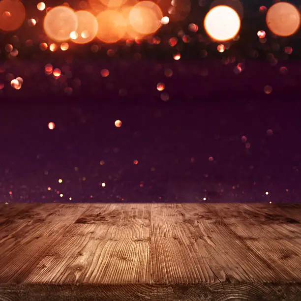 Background with red bokeh for a celebration with a concept