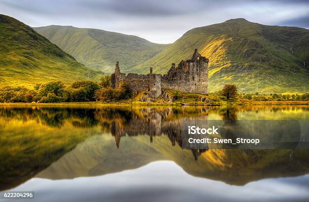 Kilchurn Sunset Stock Photo - Download Image Now - Scotland, Castle, Scottish Highlands